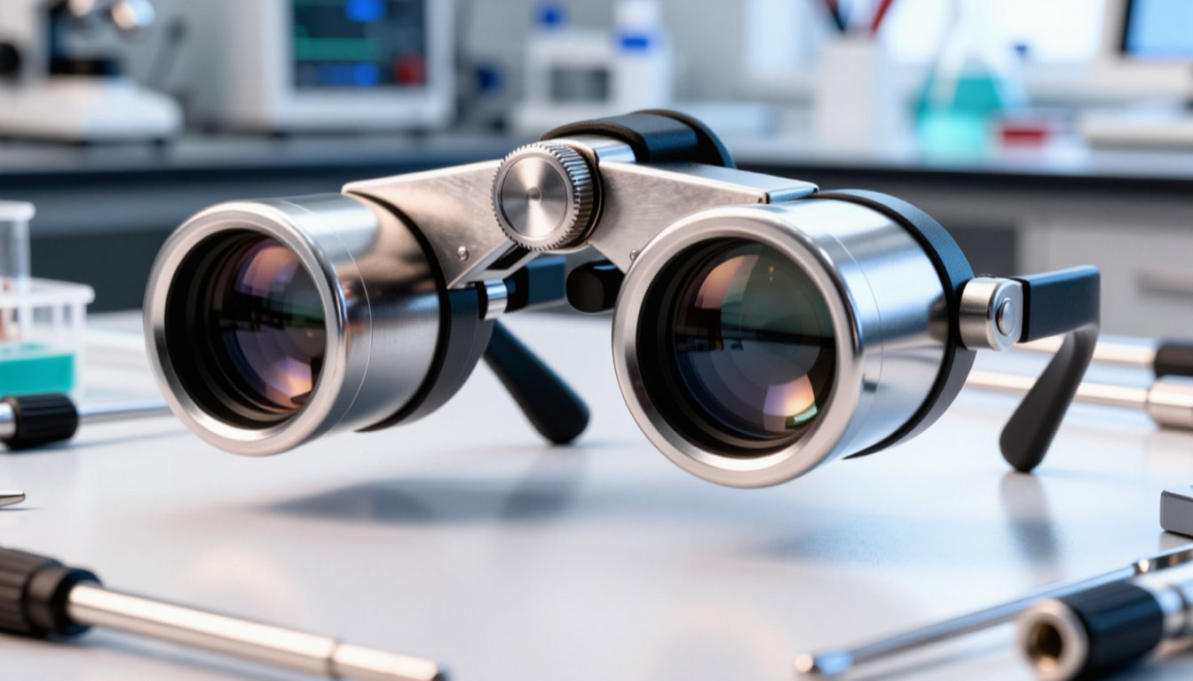 Проводная система освещения для бинокуляров